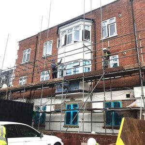 Removal of our scaffolding systems from one of building sites