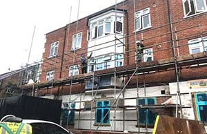 Removal of our scaffolding systems from one of building sites