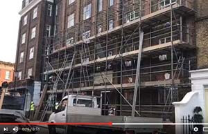 We have provided interested parties in interior and exterior scaffolding